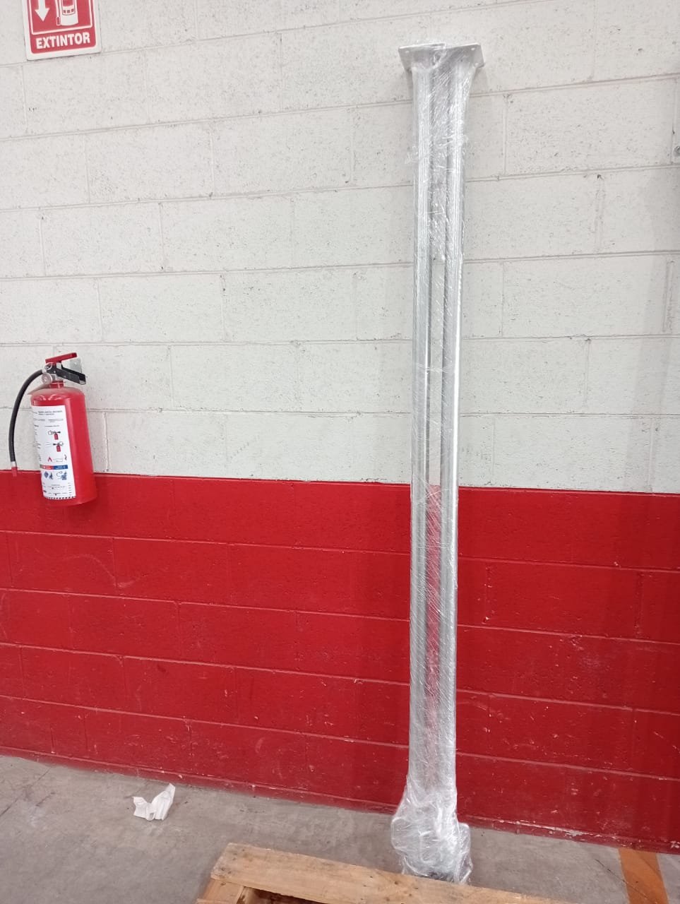 Puntal galvanizado empaquetado para obra